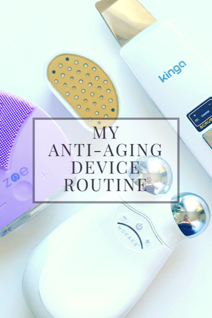 Putting it all together: My Anti-Aging Device Routine - Qyk Sonic Zoe, NuFace Trinity, Kinga Ultrasonic Spatula