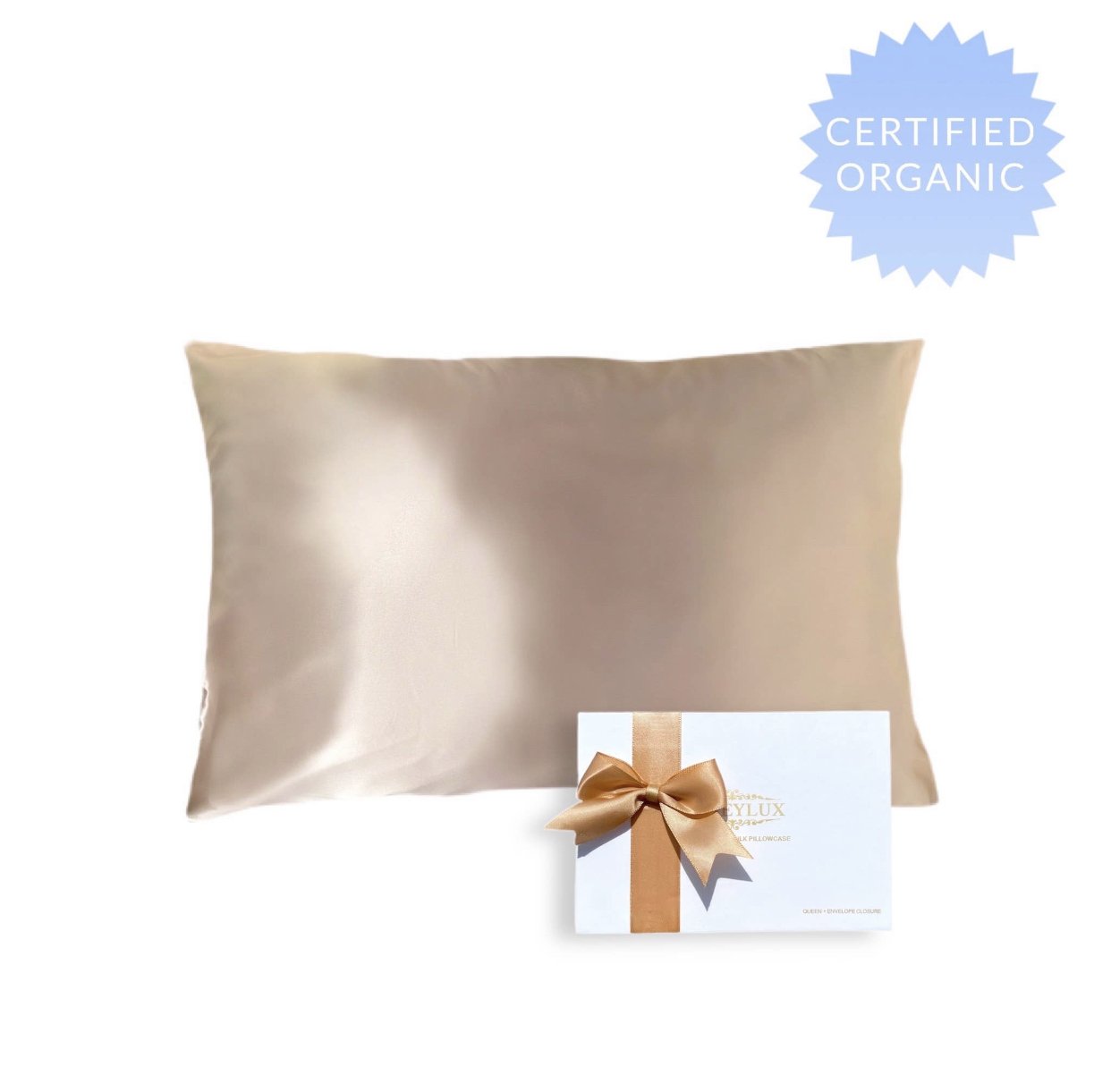 Honeyluxe Organic Silk Pillowcases
